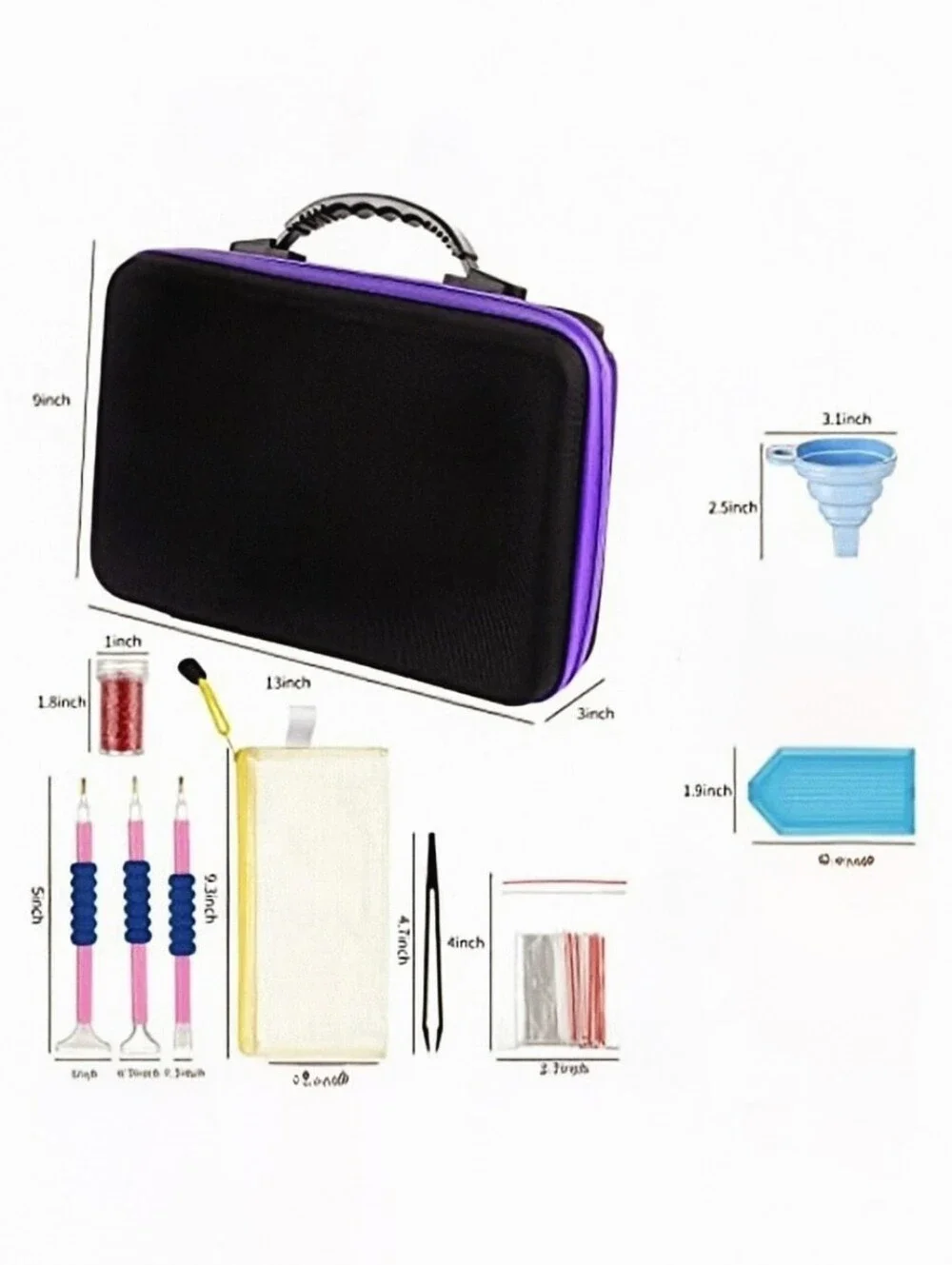 EVA Hardshell 60- Slot Storage Carrying Case With Accessories & FREE 🎁